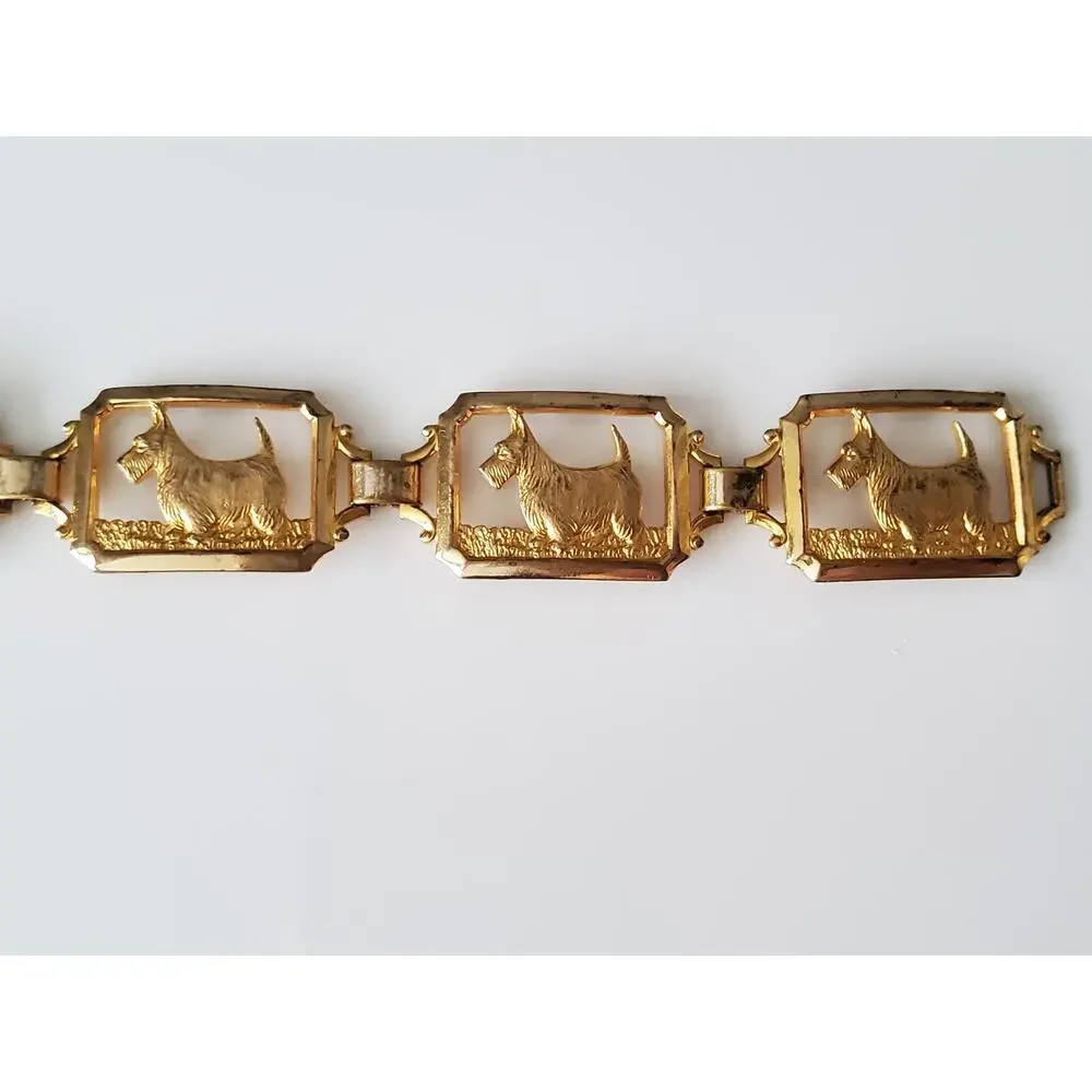 Vintage Terrier Gold Filled Bracelet - Picture 3 of 4